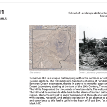 Landscape Architecture University of Arizona Class project description regarding Tumamoc Hill